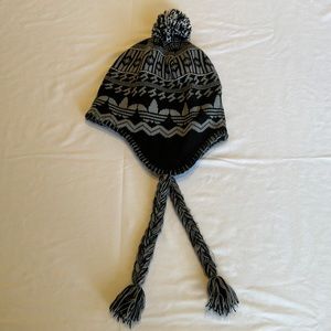 Black/Grey Adidas Knit Hat